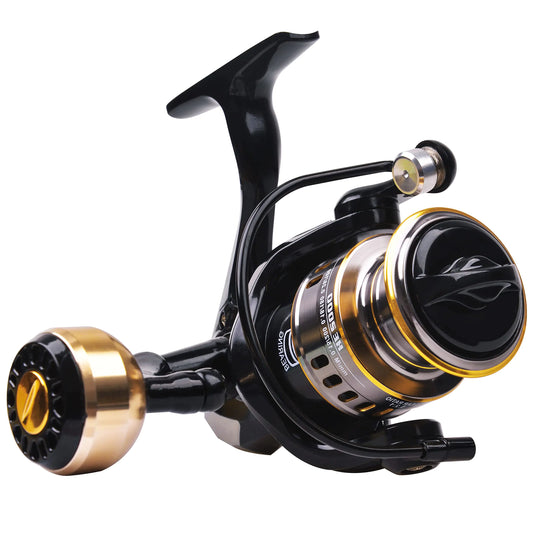 Spinning Fishing Reel High Speed Spinning Reel with 5.2:1 Gear Ratio 22-30 LB Powerful Drag System 9+1BB Lightweight Smooth Fishing Reels Freshwater Saltwater